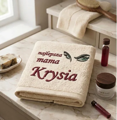 Realizacja haftu — haft, Najlepsza mama Krysia